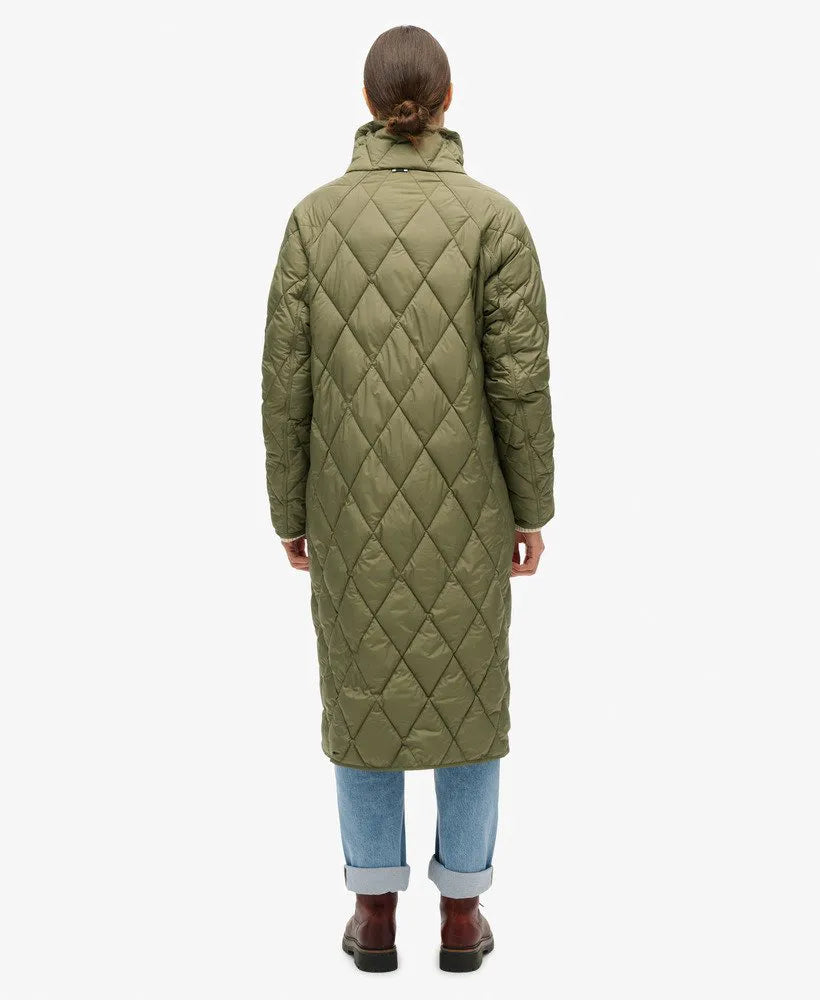 Superlong Quilted Liner Coat