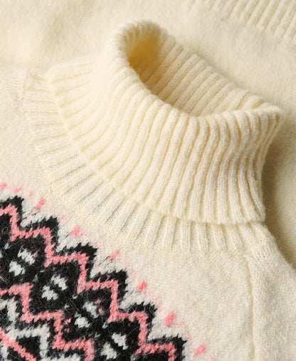 Fairisle Pattern Roll Neck Jumper