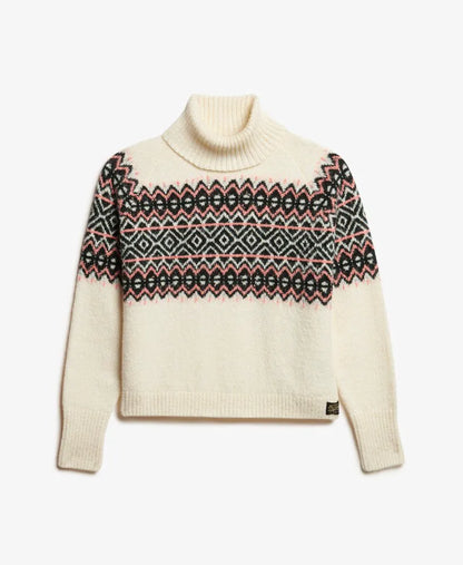 Fairisle Pattern Roll Neck Jumper