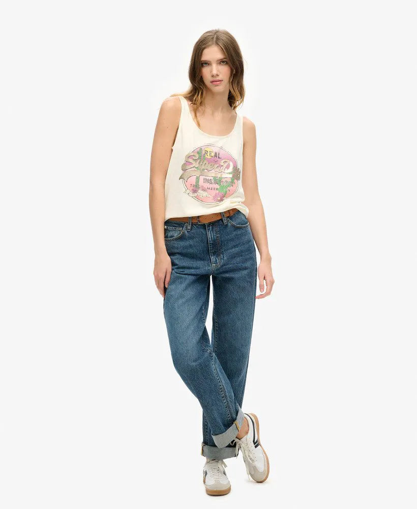 Vintage Logo Narrative Vest Top