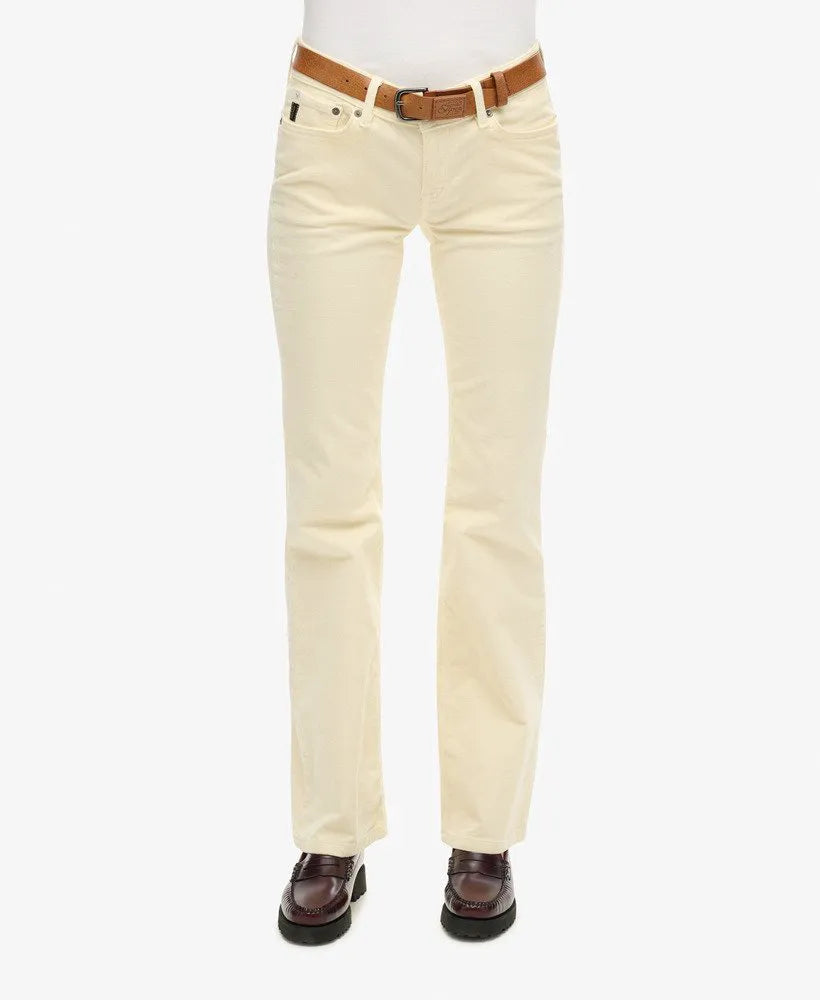 Low Rise Cord Flare Jeans