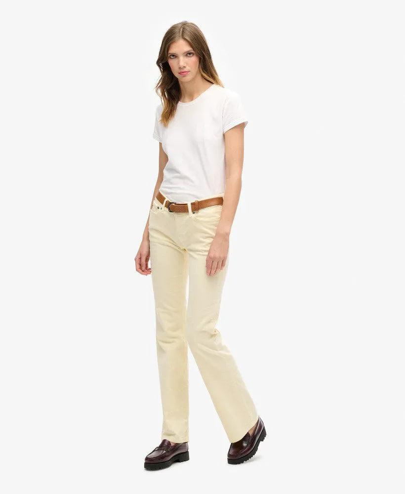Low Rise Cord Flare Jeans