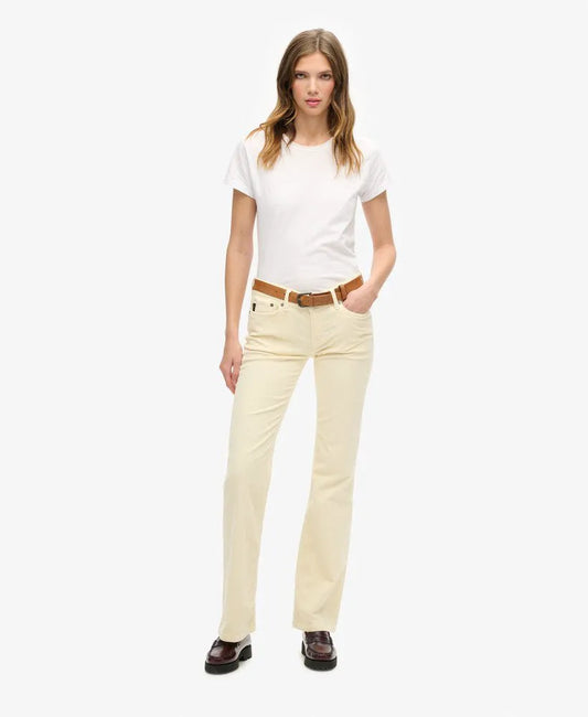Low Rise Cord Flare Jeans