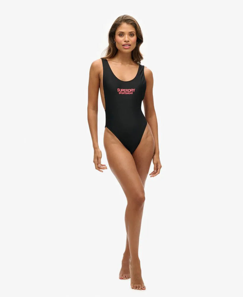 Elastic Scoop Back Swimsuit