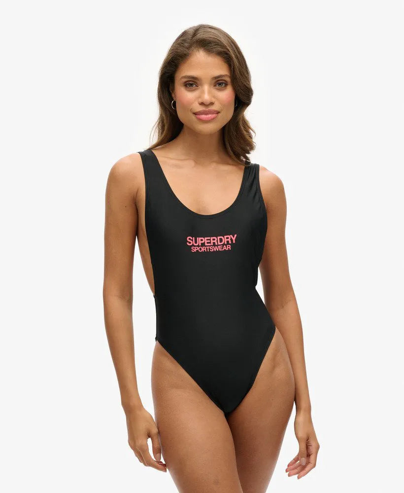 Elastic Scoop Back Swimsuit
