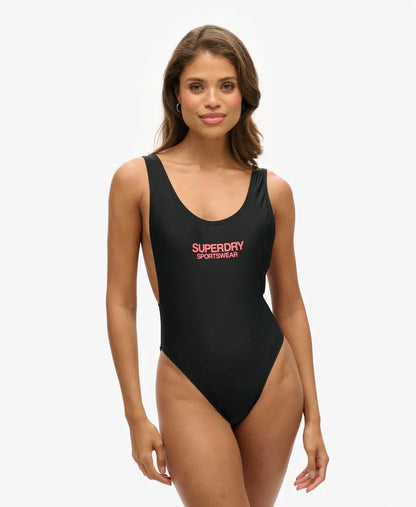 Elastic Scoop Back Swimsuit