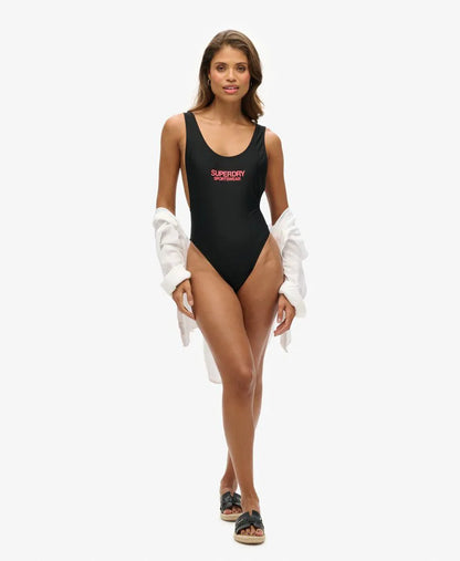 Elastic Scoop Back Swimsuit