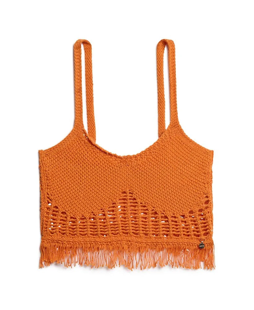 Vintage Crotchet Fringe Top