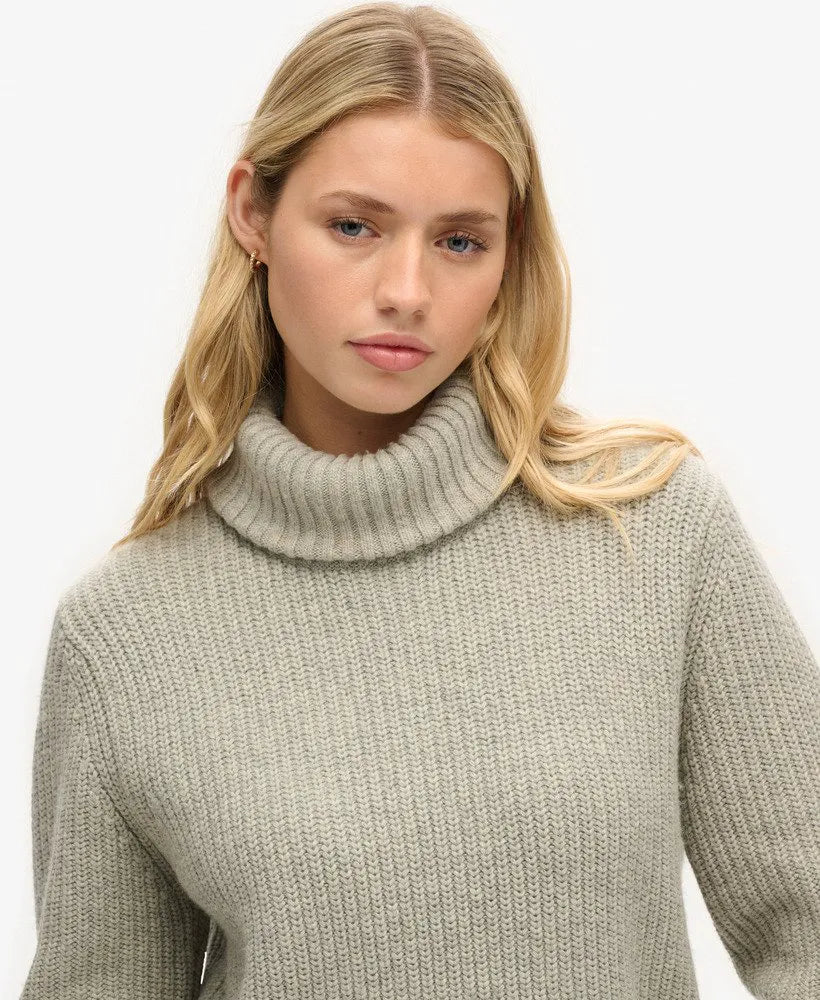 The Merchant Store - Oversized Roll Neck Jumper