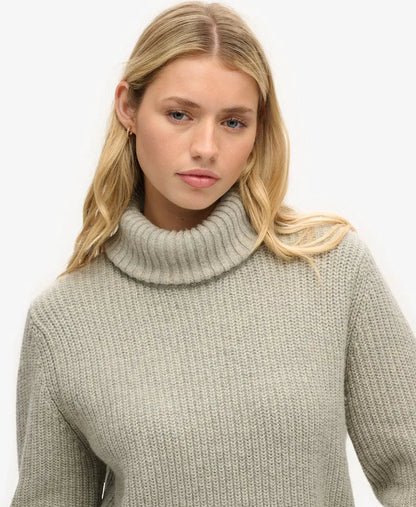 The Merchant Store - Oversized Roll Neck Jumper
