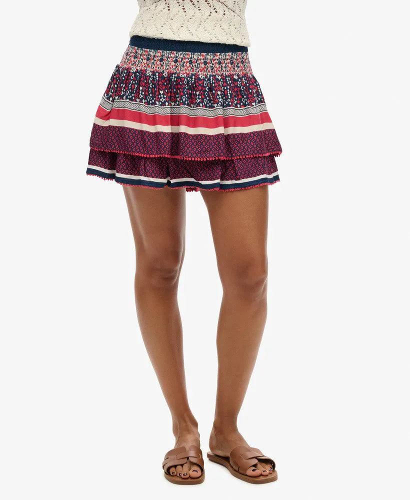 Vintage Tiered Mini Skirt