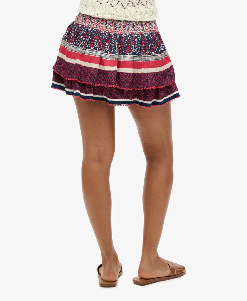 Vintage Tiered Mini Skirt
