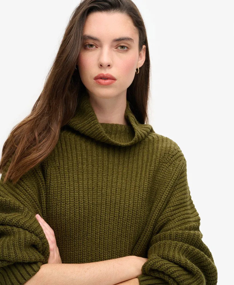 Chunky Rib Knit Jumper Dress