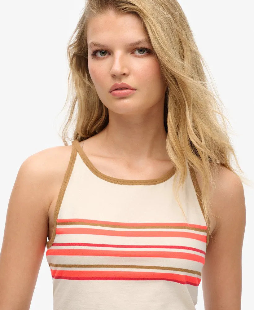 Vintage Stripe Surf Tank Top