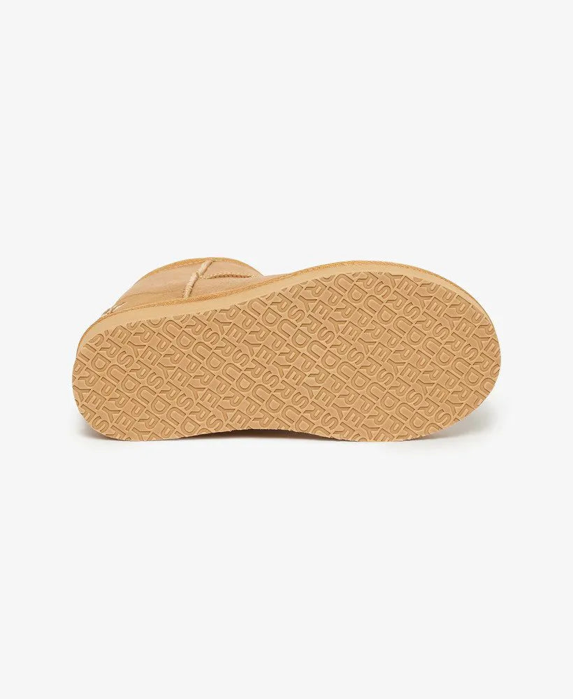 Suede Sherpa Platform Boots