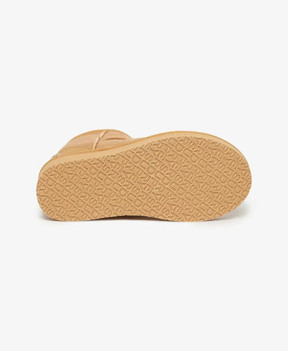 Suede Sherpa Platform Boots