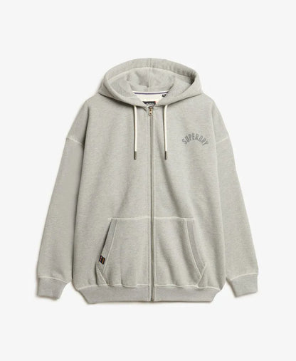 Athletic Essential Oversized Zip Hoodie