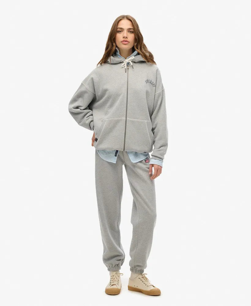 Athletic Essential Oversized Zip Hoodie