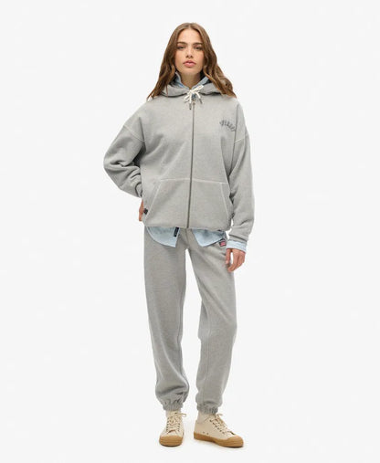 Athletic Essential Oversized Zip Hoodie