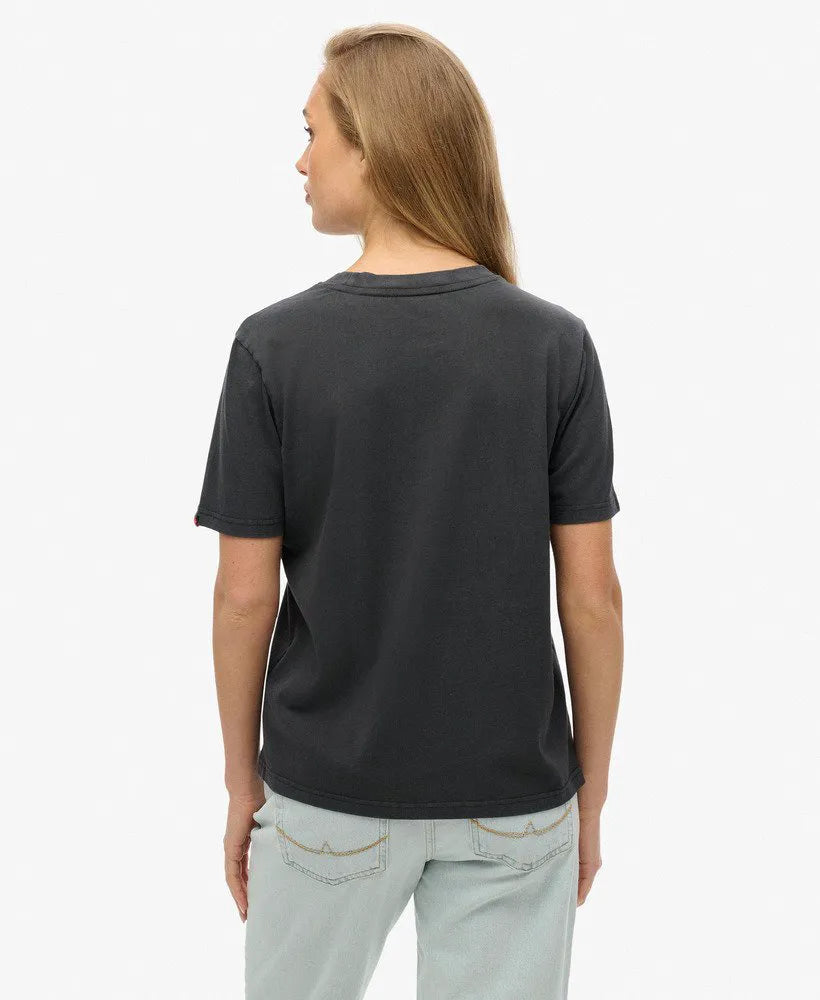 Vintage Logo Metallic Relaxed T-Shirt