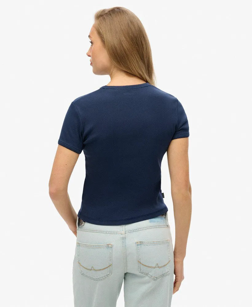 Athletic Essentials Logo Rib T-Shirt