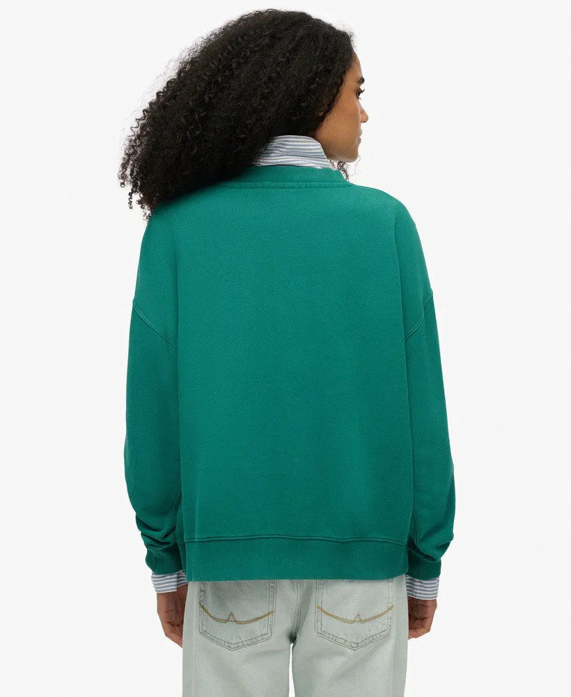 Essential Logo Oversized Crew Sweatshirt