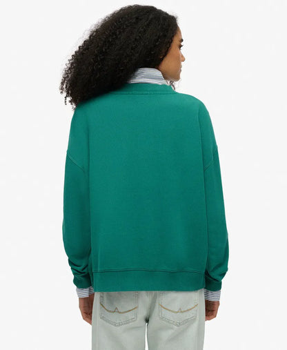 Essential Logo Oversized Crew Sweatshirt