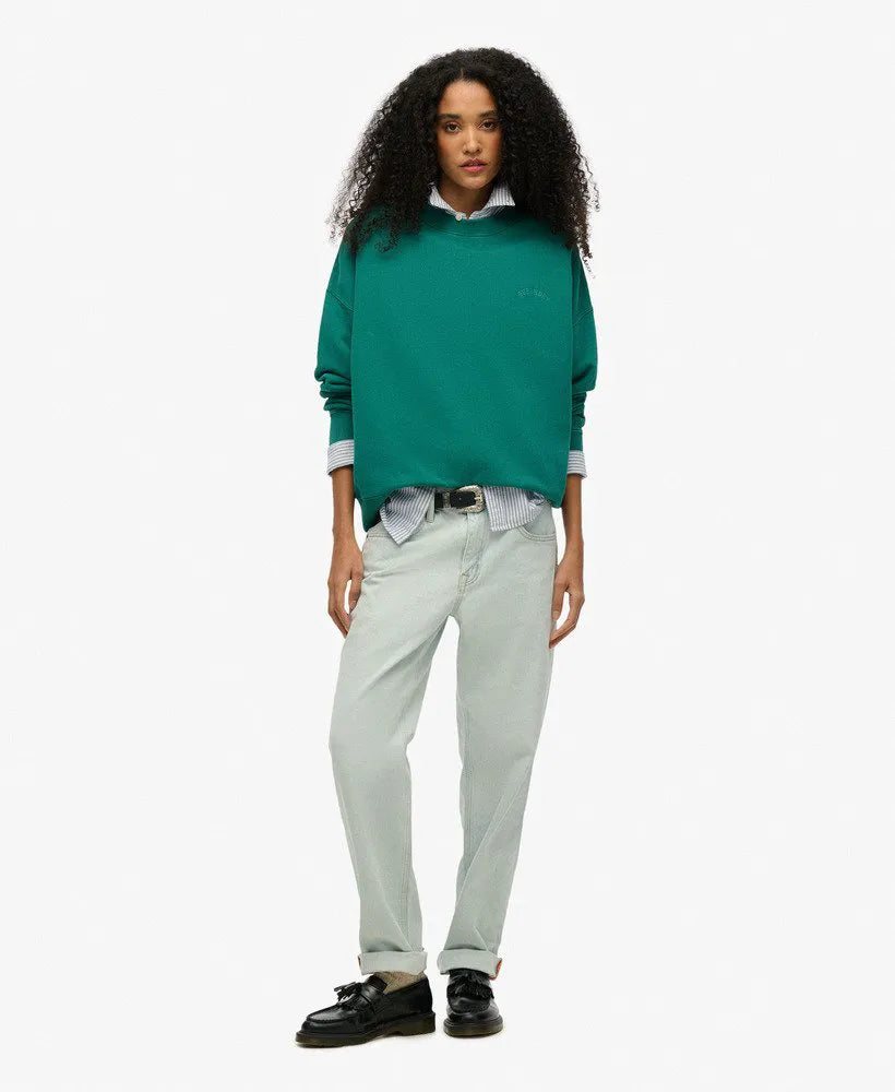Essential Logo Oversized Crew Sweatshirt