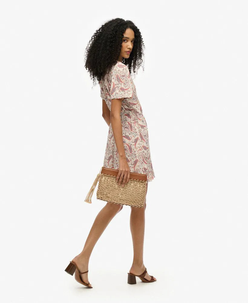 Boho Paisley Border Cream