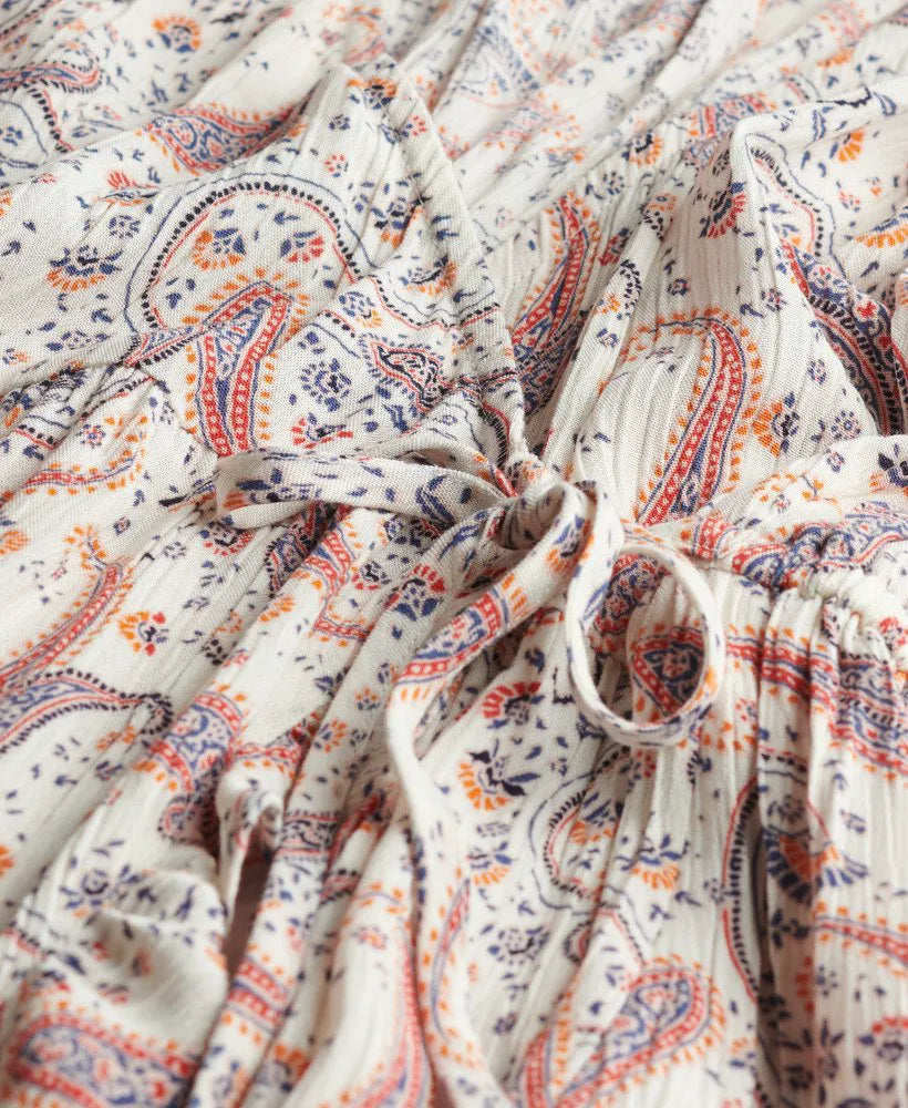 Boho Paisley Border Cream