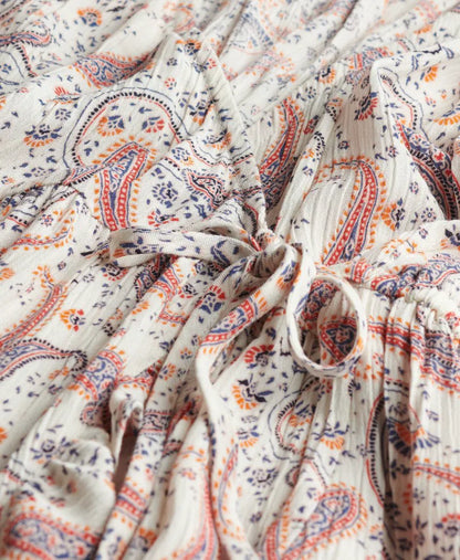 Boho Paisley Border Cream