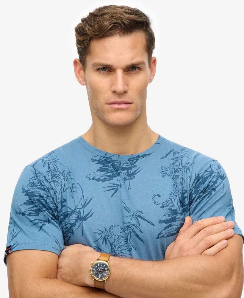 Tiger Outline Blue