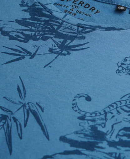 Tiger Outline Blue