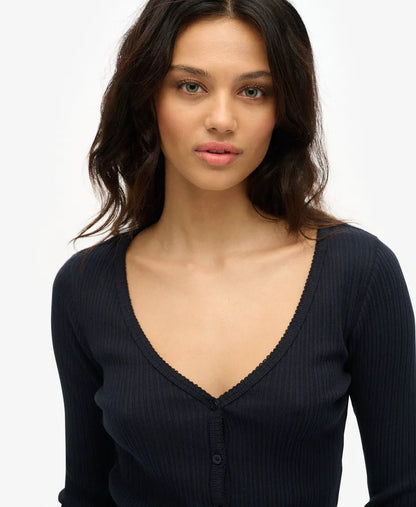 Essential Button Long Sleeve Top