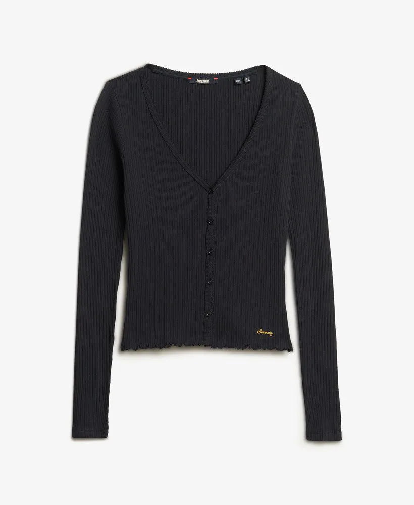 Essential Button Long Sleeve Top