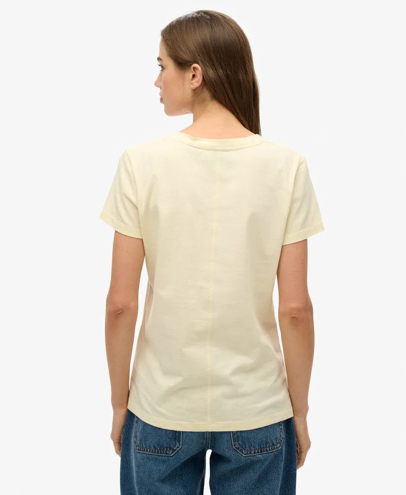 Suika Metallic Relaxed V-Neck T-Shirt