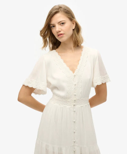 Ibiza Short Sleeve Midi Tea Dress