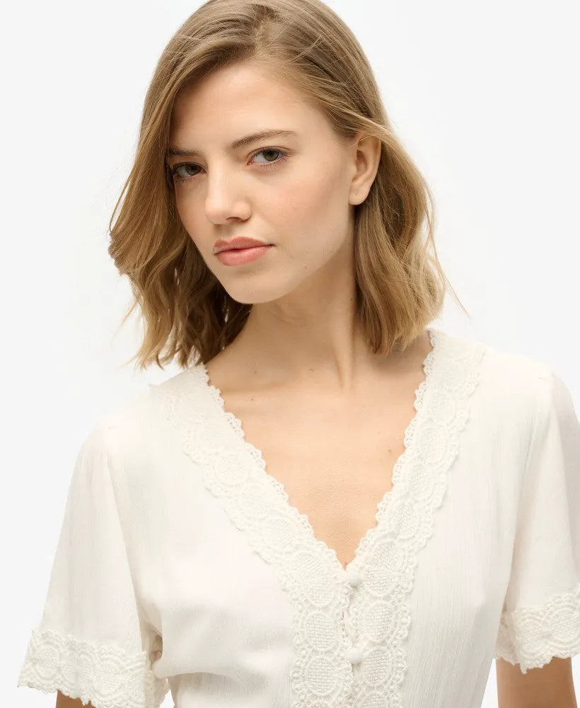 Ibiza Short Sleeve Midi Tea Dress