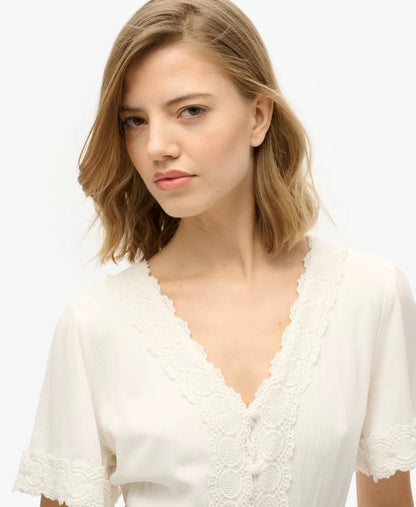 Ibiza Short Sleeve Midi Tea Dress
