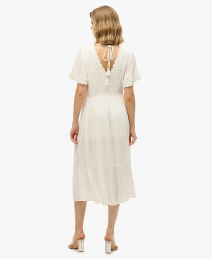 Ibiza Short Sleeve Midi Tea Dress