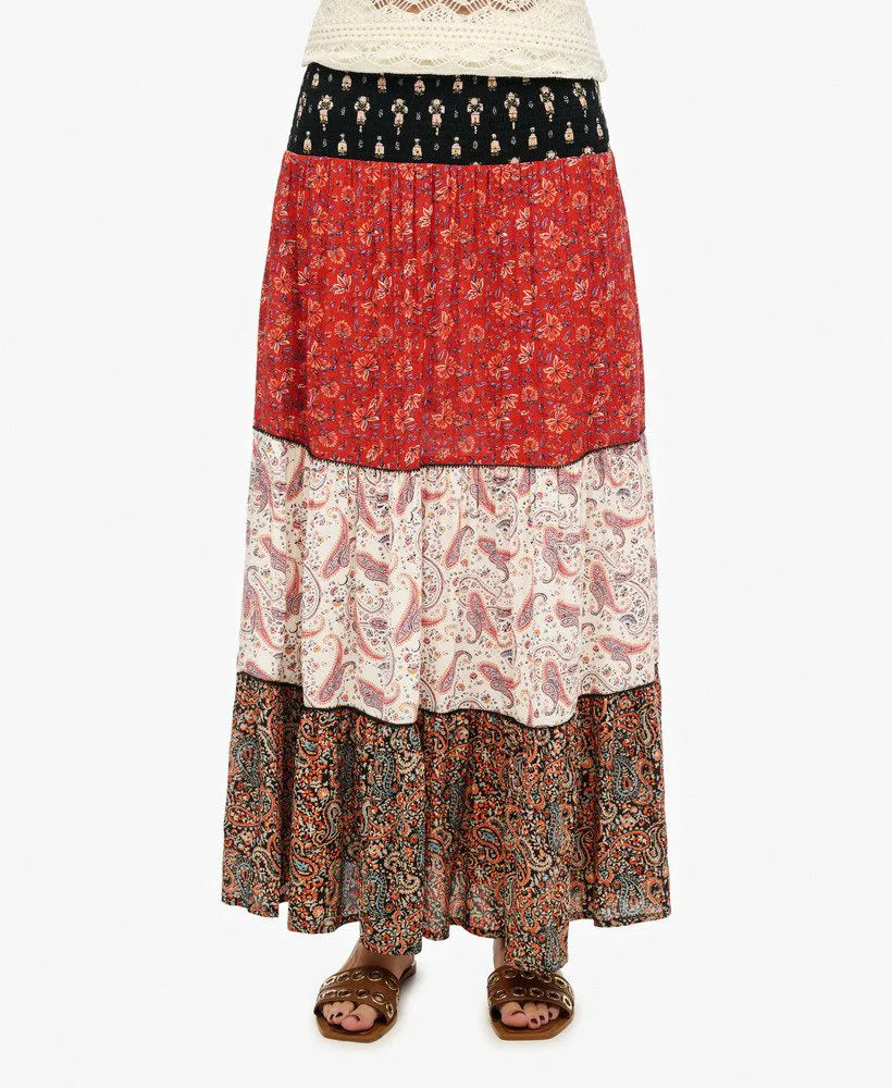 Printed Maxi Skirt