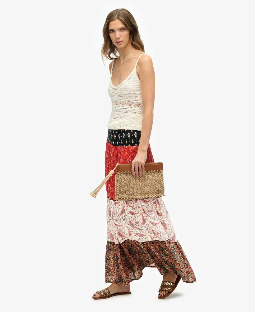 Printed Maxi Skirt