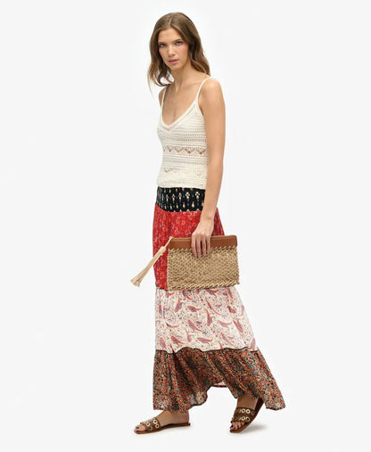 Printed Maxi Skirt