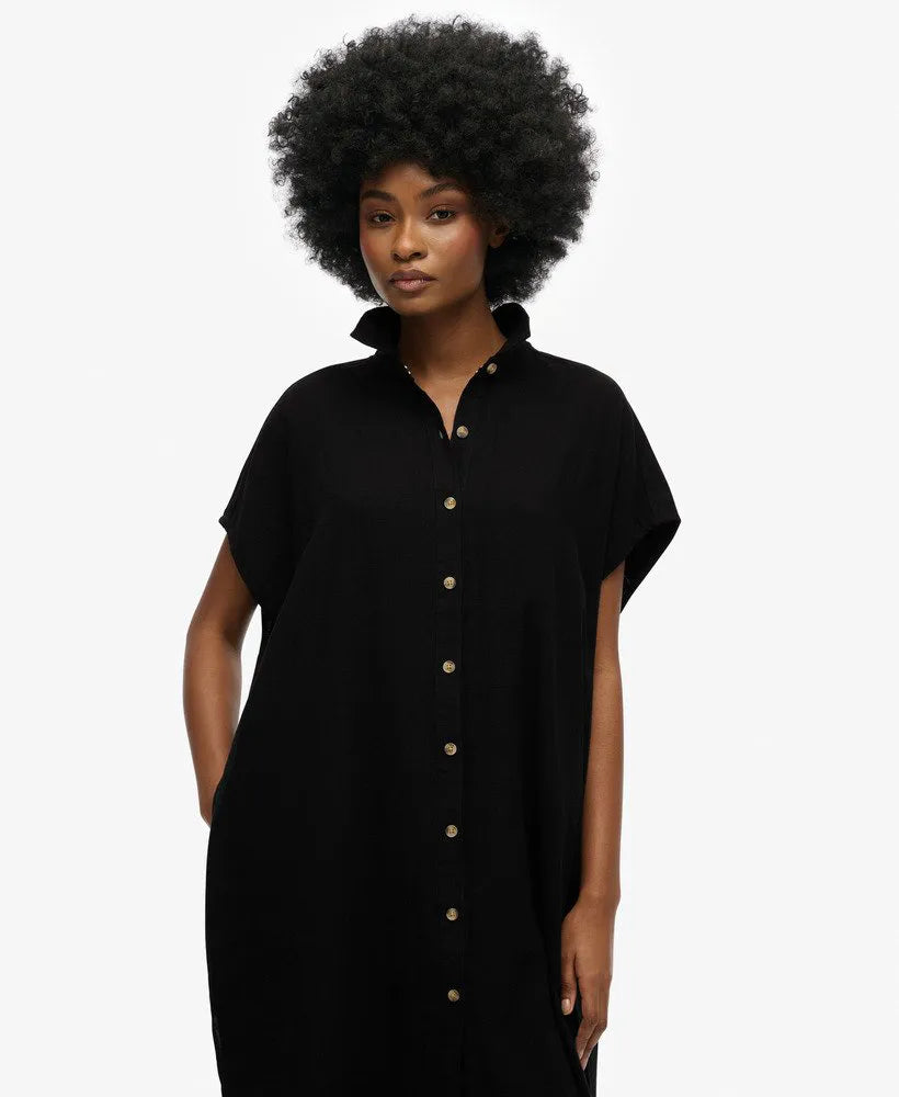 Oversized Midi Shirt Dress