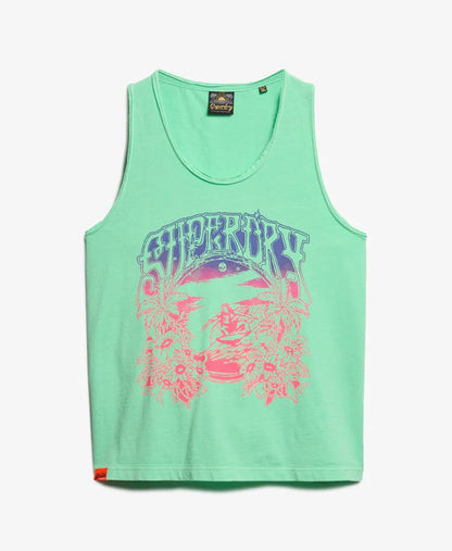 Psych Surf Graphic Racer Vest Top