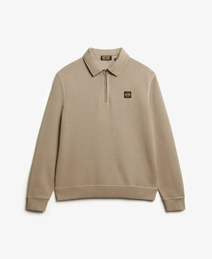 Contrast Stitch Half Zip Sweatshirt