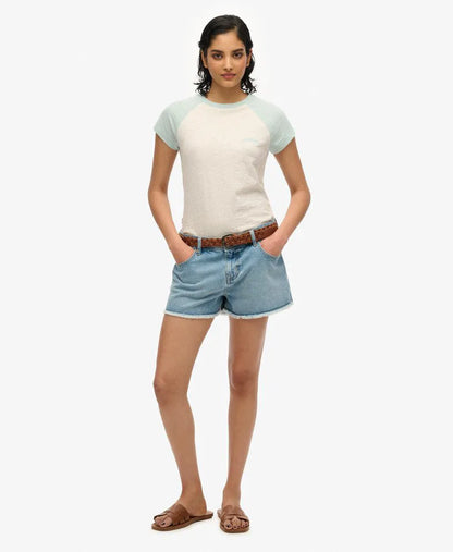 Organic Cotton Essential Logo Raglan T-Shirt