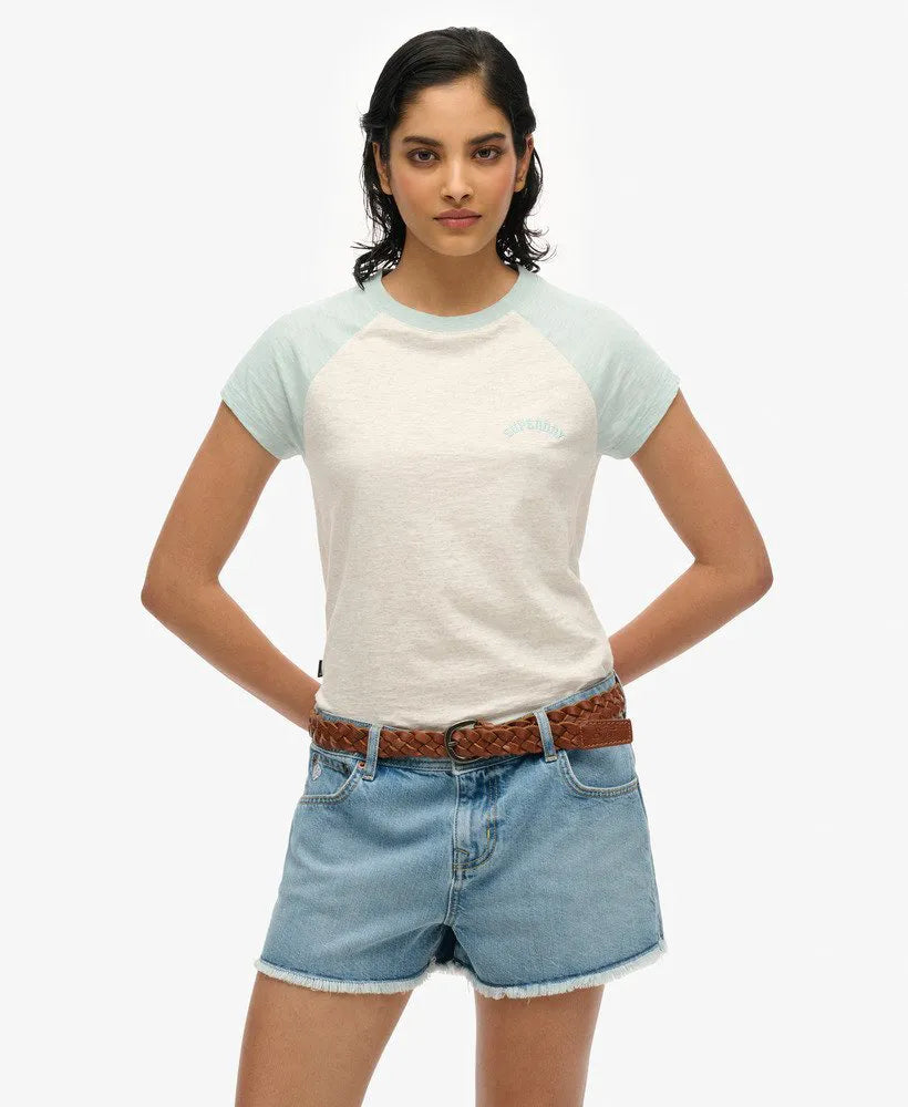 Organic Cotton Essential Logo Raglan T-Shirt