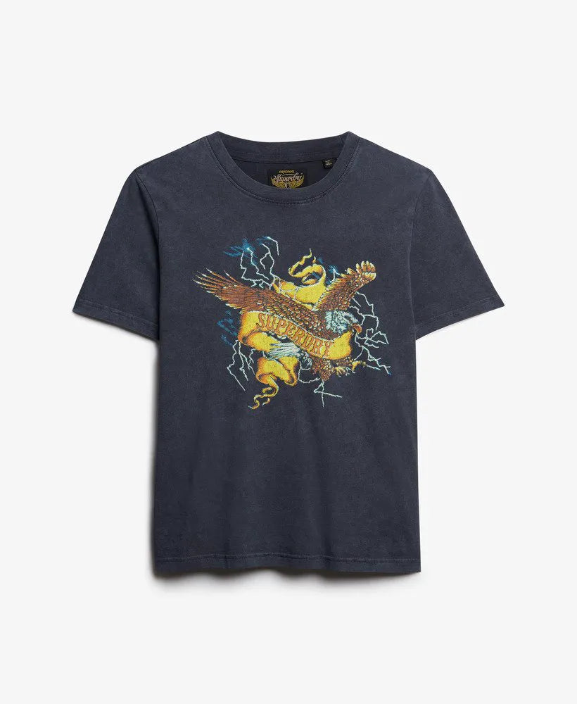 Biker Rock Graphic Relaxed T-Shirt