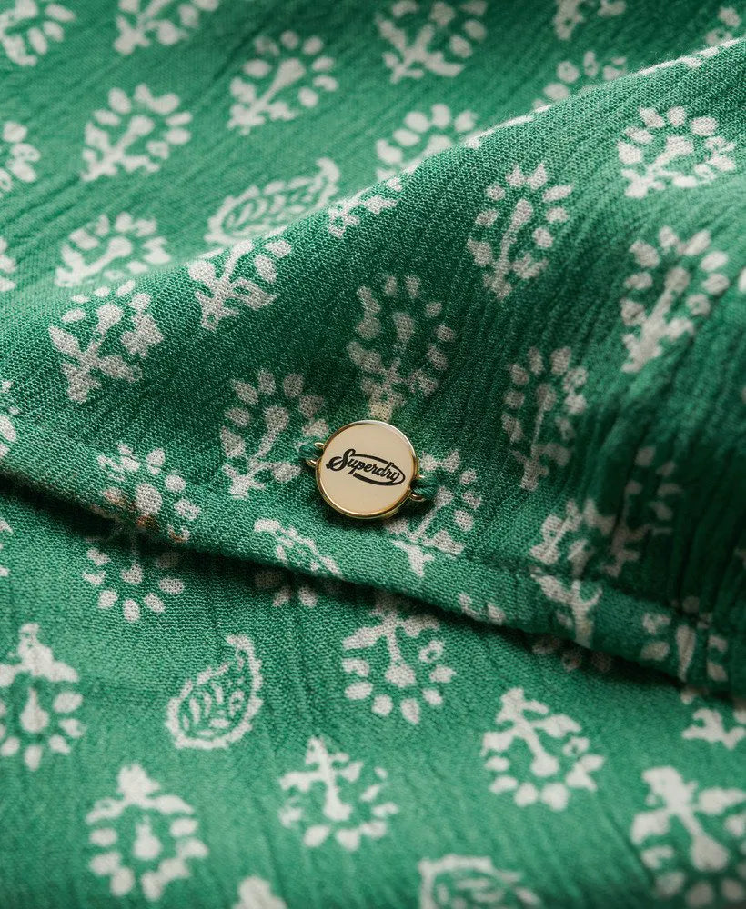Floral Block Green